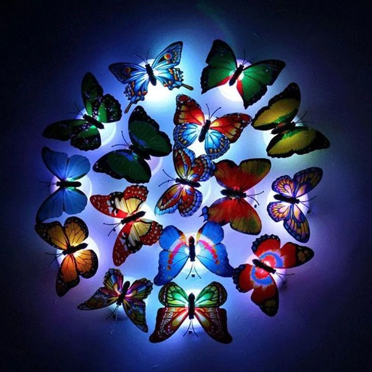 6 Pcs LED best  3D Butterfly Wall Lights