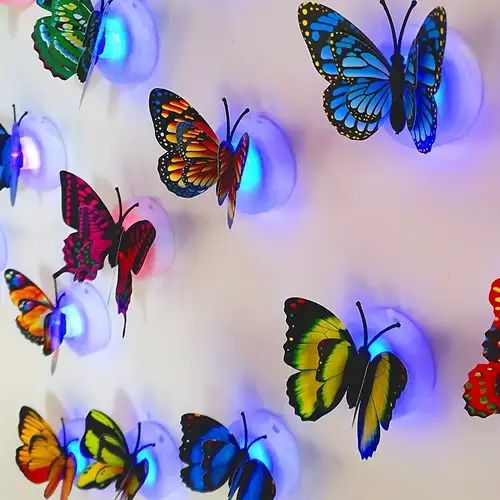 6 Pcs LED best  3D Butterfly Wall Lights